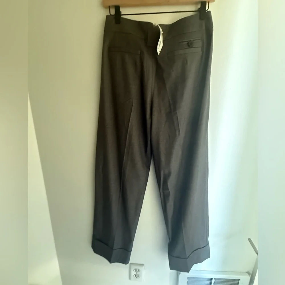 H&M High Waist Wide Leg Cropped Pants - Gray - Size 2 - NWT! - Picture 3 of 3
